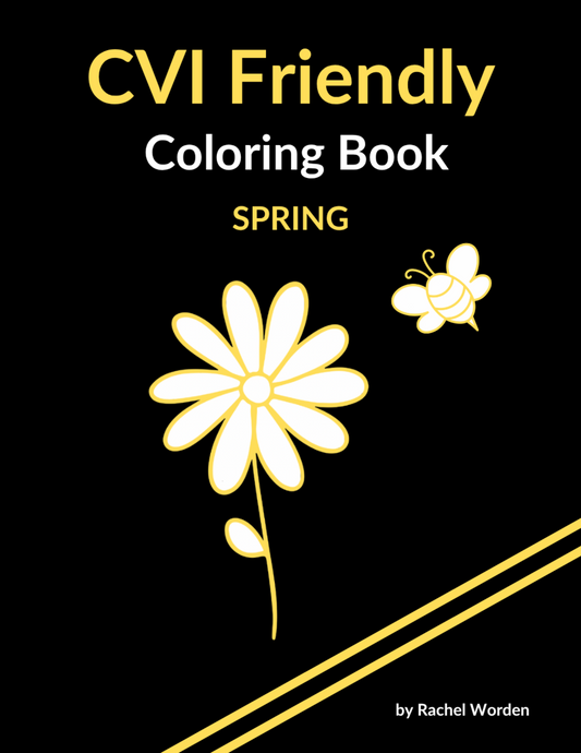 CVI Friendly SPRING Coloring Book (available in 4 colors)