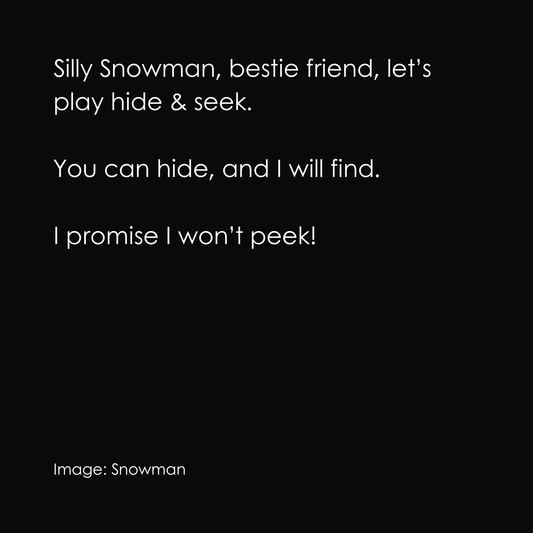 Hide & Seek Silly Snowman