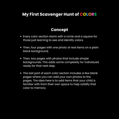 My First Scavenger Hunt of COLORS