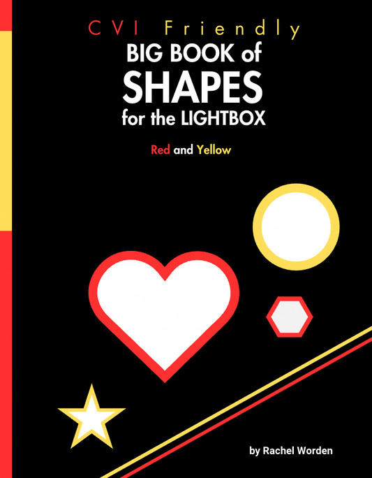 CVI Friendly BIG BOOK of SHAPES for the LIGHTBOX